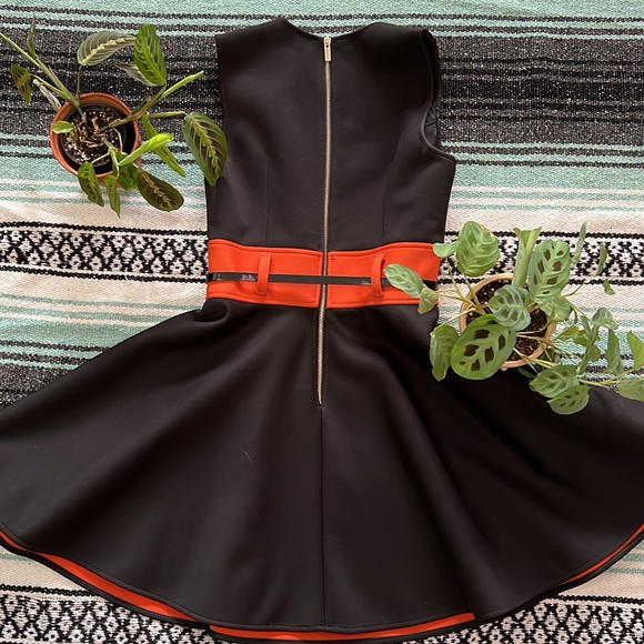 W Les Femmes by Babylon black & orange dress. - Picture 4 of 6